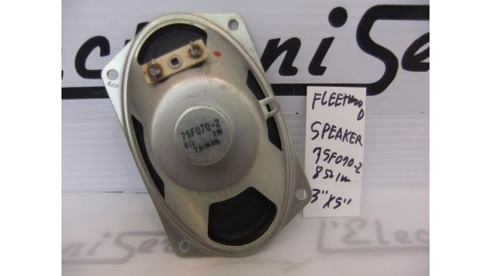 Fleetwood 75F070-2 3'' X 5'' speaker 8 ohms